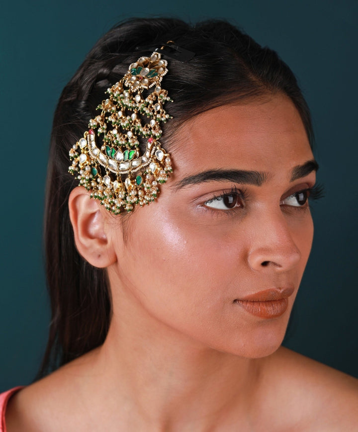 Pink And Green Floral Passa Riana by Shikha Jindal - Fabilicious Fashion