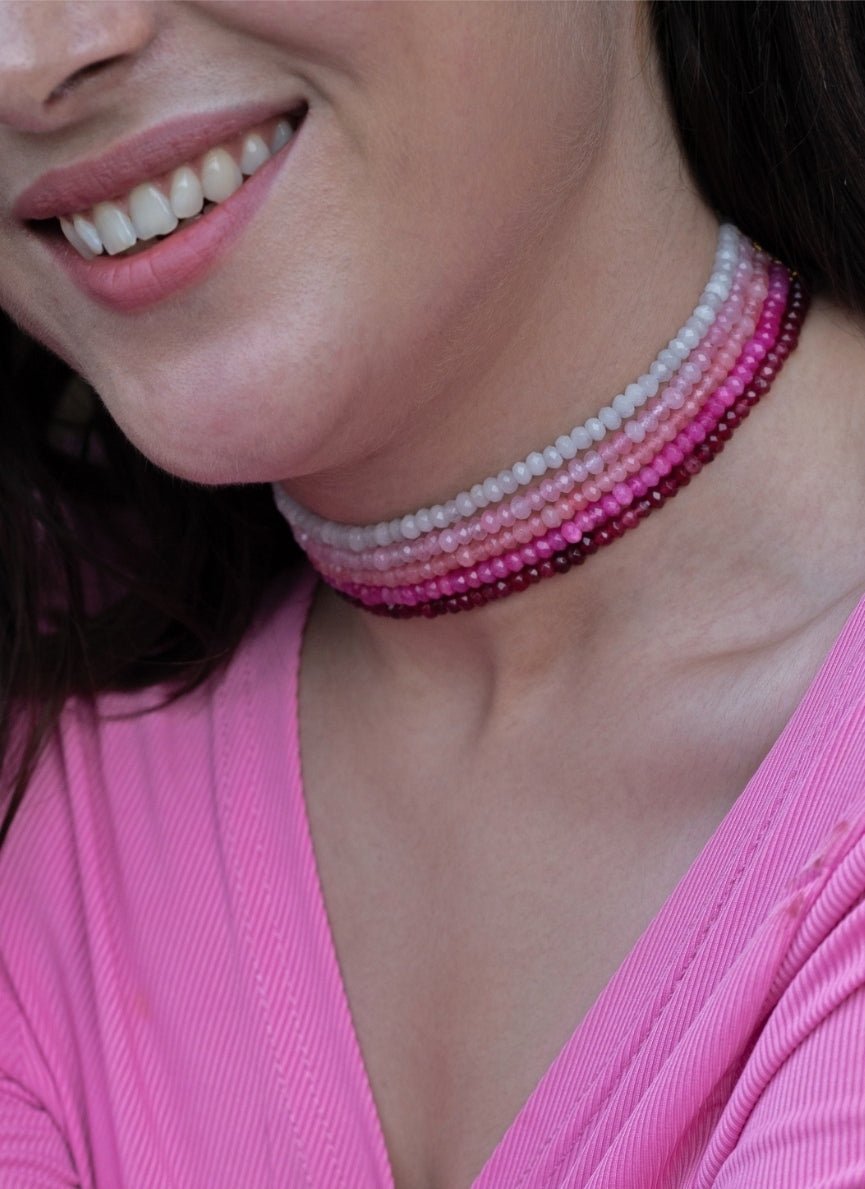 Do Taara Pink Choker NecklaceFabilicious Fashion