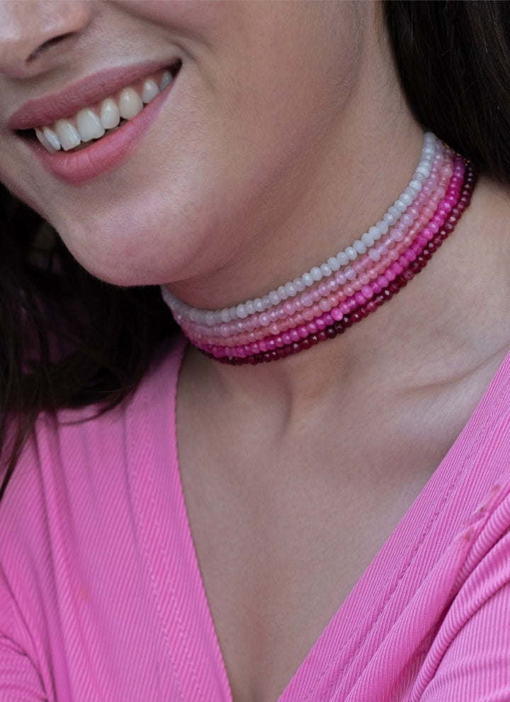 Do Taara Pink Choker NecklaceFabilicious Fashion