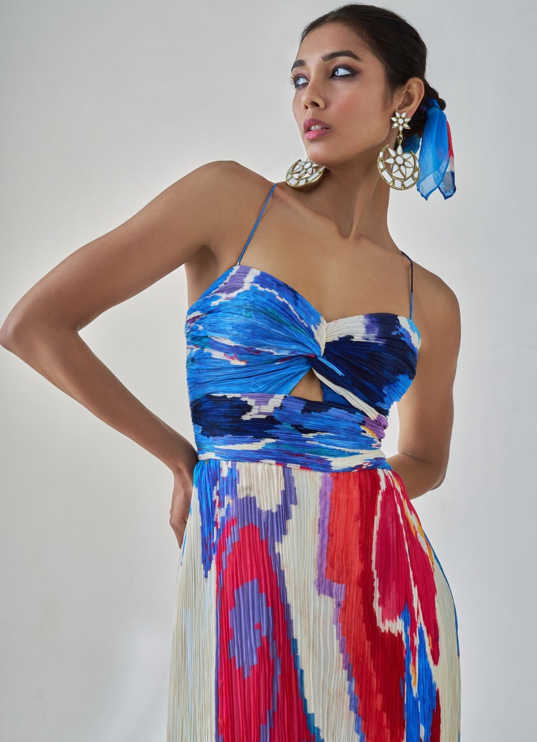 Pink Dual Print Dress Saaksha & Kinni - Fabilicious Fashion