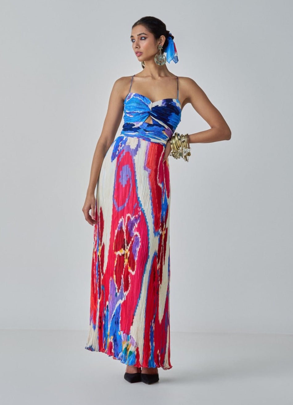 Pink Dual Print Dress Saaksha & Kinni - Fabilicious Fashion