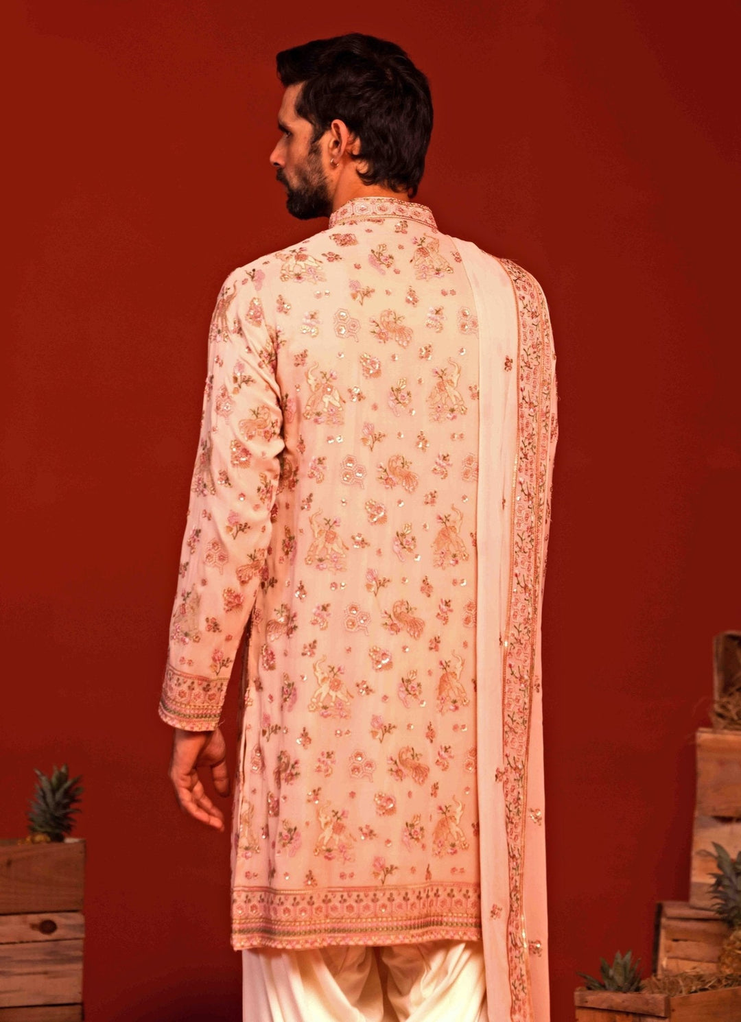 Pink Embroidered Kurta Patiala Pant Set Kalpraag - Fabilicious Fashion