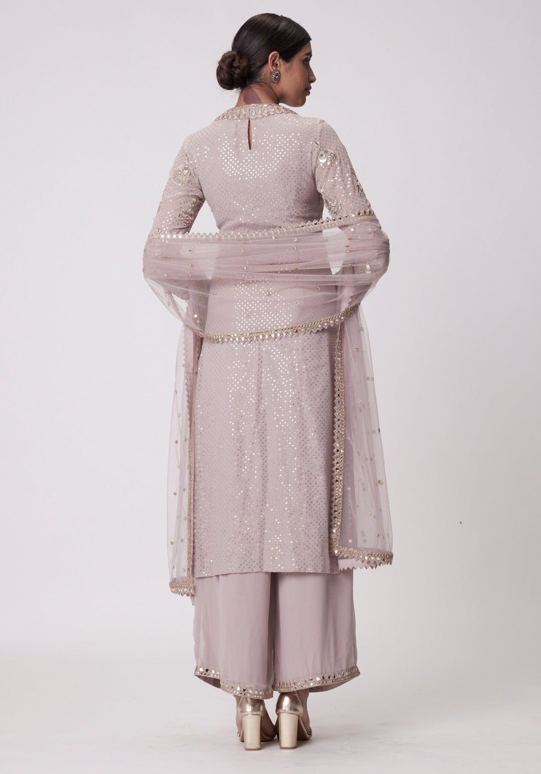 Pink Embroidered Kurta Vvani by Vani Vats - Fabilicious Fashion