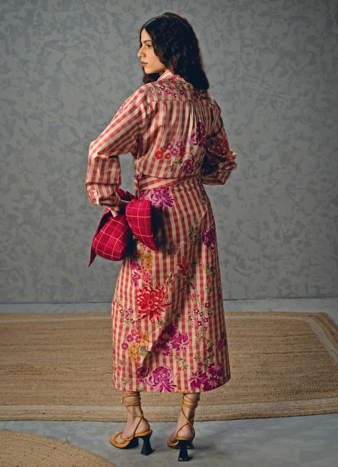 Pink Floral Cotton Skirt Set Paulmi and Harsh X Ease - Fabilicious Fashion