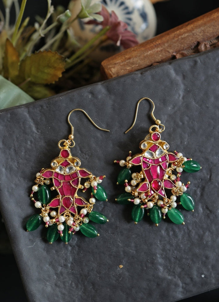 Do Taara Pink Kundan EarringsFabilicious Fashion