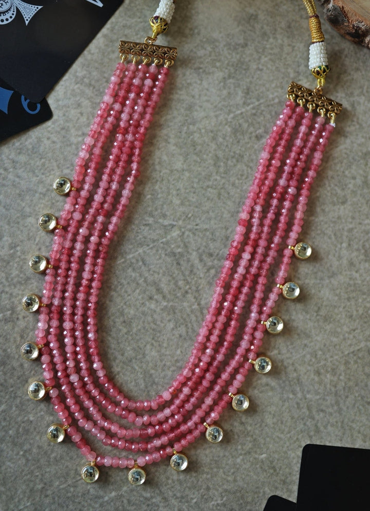 Do Taara Pink Kundan NecklaceFabilicious Fashion