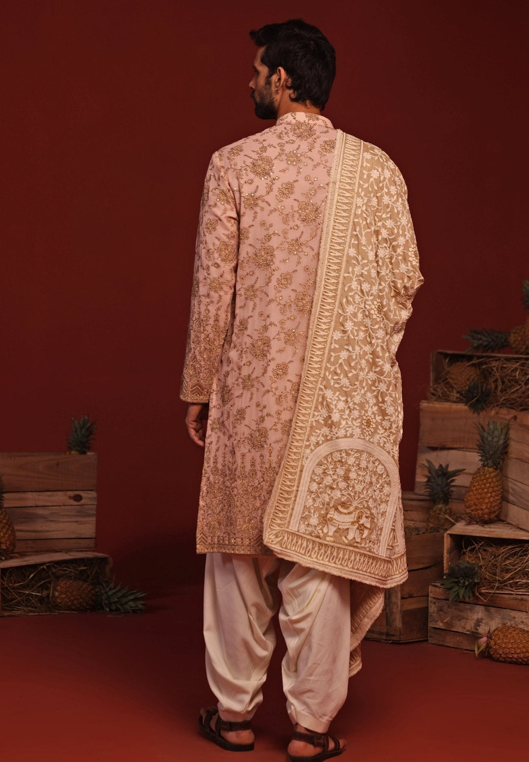 Pink Kurta Patiala Set With Embroidered Dupatta Kalpraag - Fabilicious Fashion