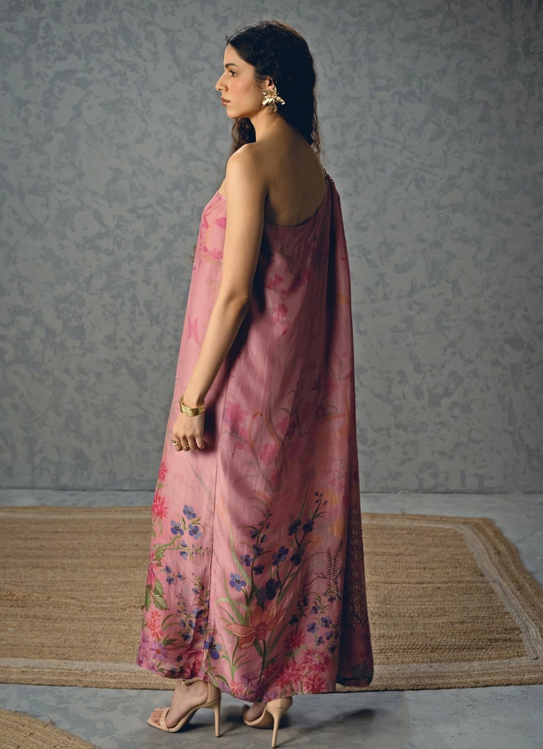 Paulmi and Harsh X Ease Pink One Shoulder Chain DressFabilicious Fashion