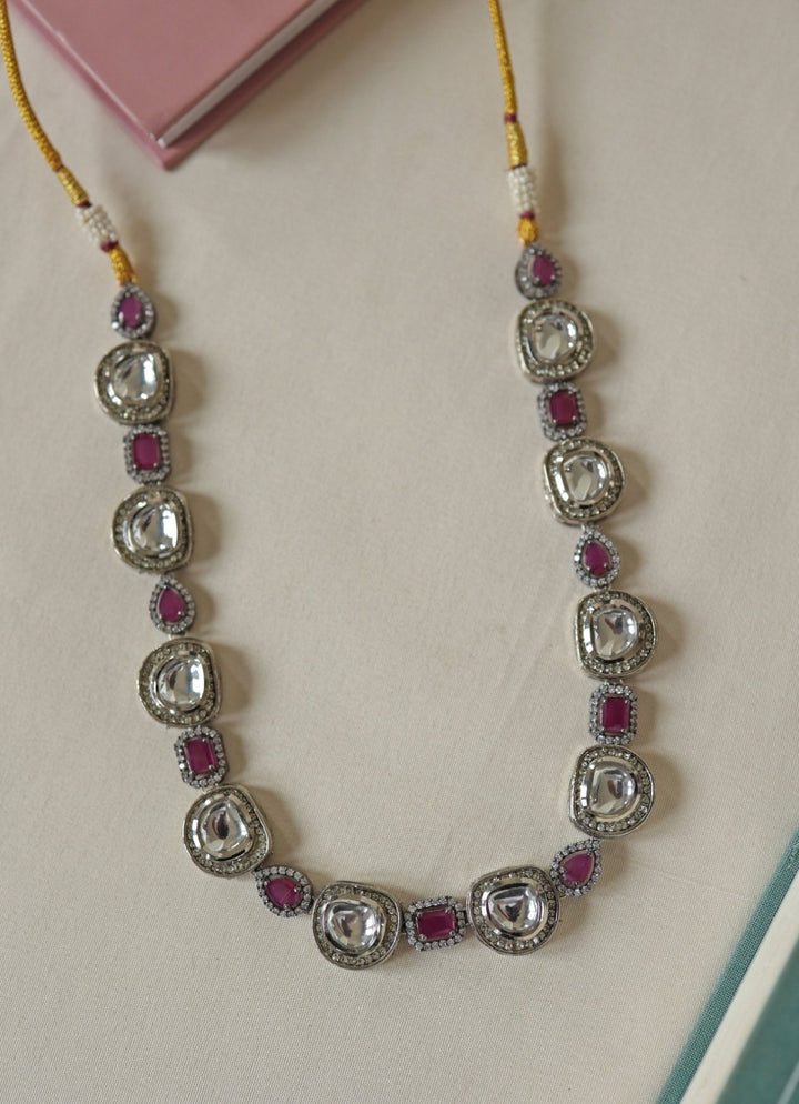 Do Taara Pink Polki NecklaceFabilicious Fashion