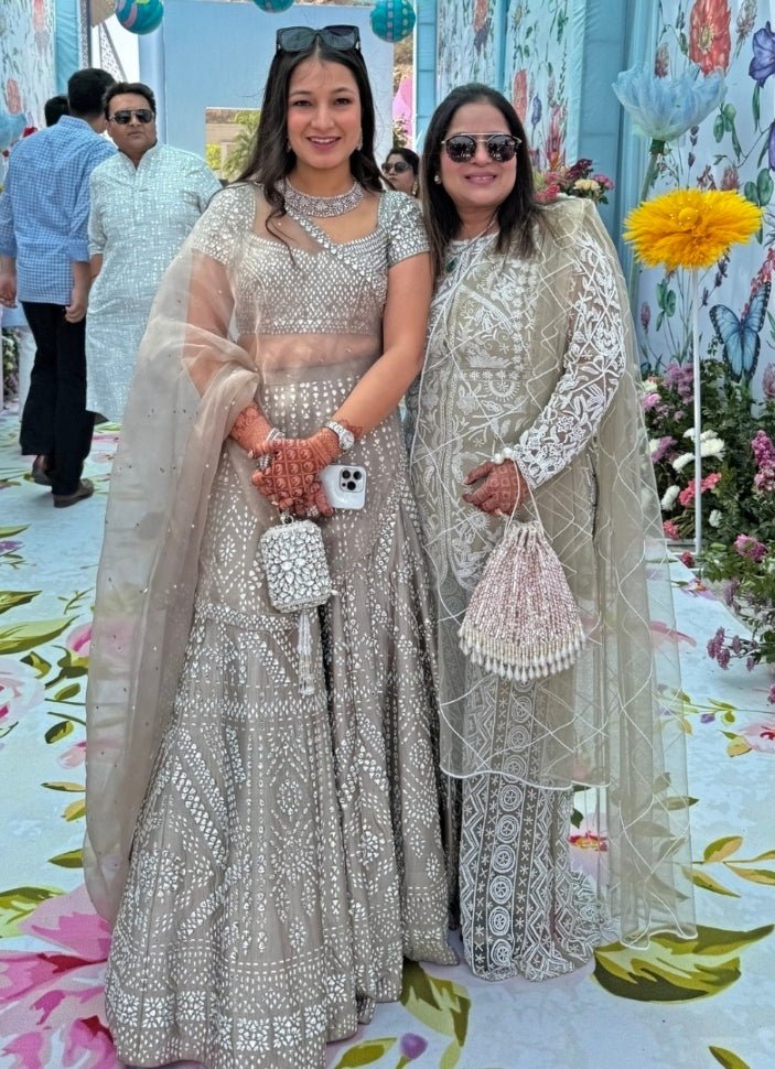 Pink Suede Embellished Potli House of Kosha - Fabilicious Fashion