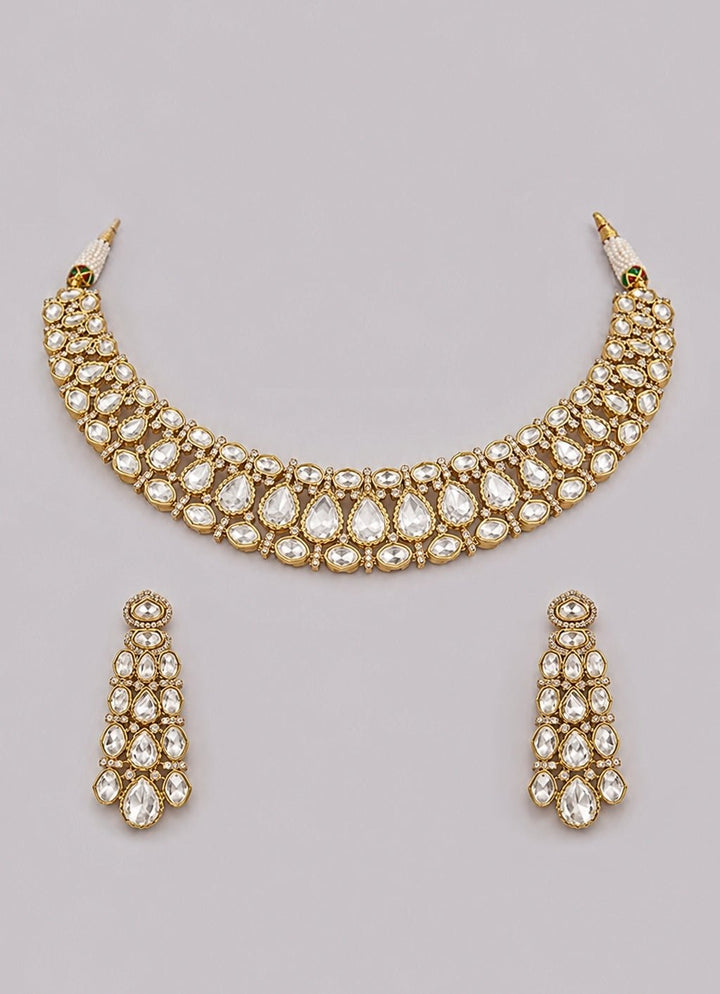 Zevar by Geeta Polki Dual Tone Necklace SetFabilicious Fashion