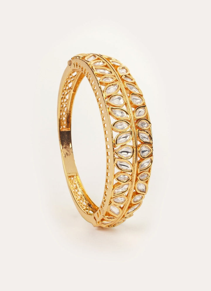 Polki Gold Bracelet Zevar by Geeta - Fabilicious Fashion