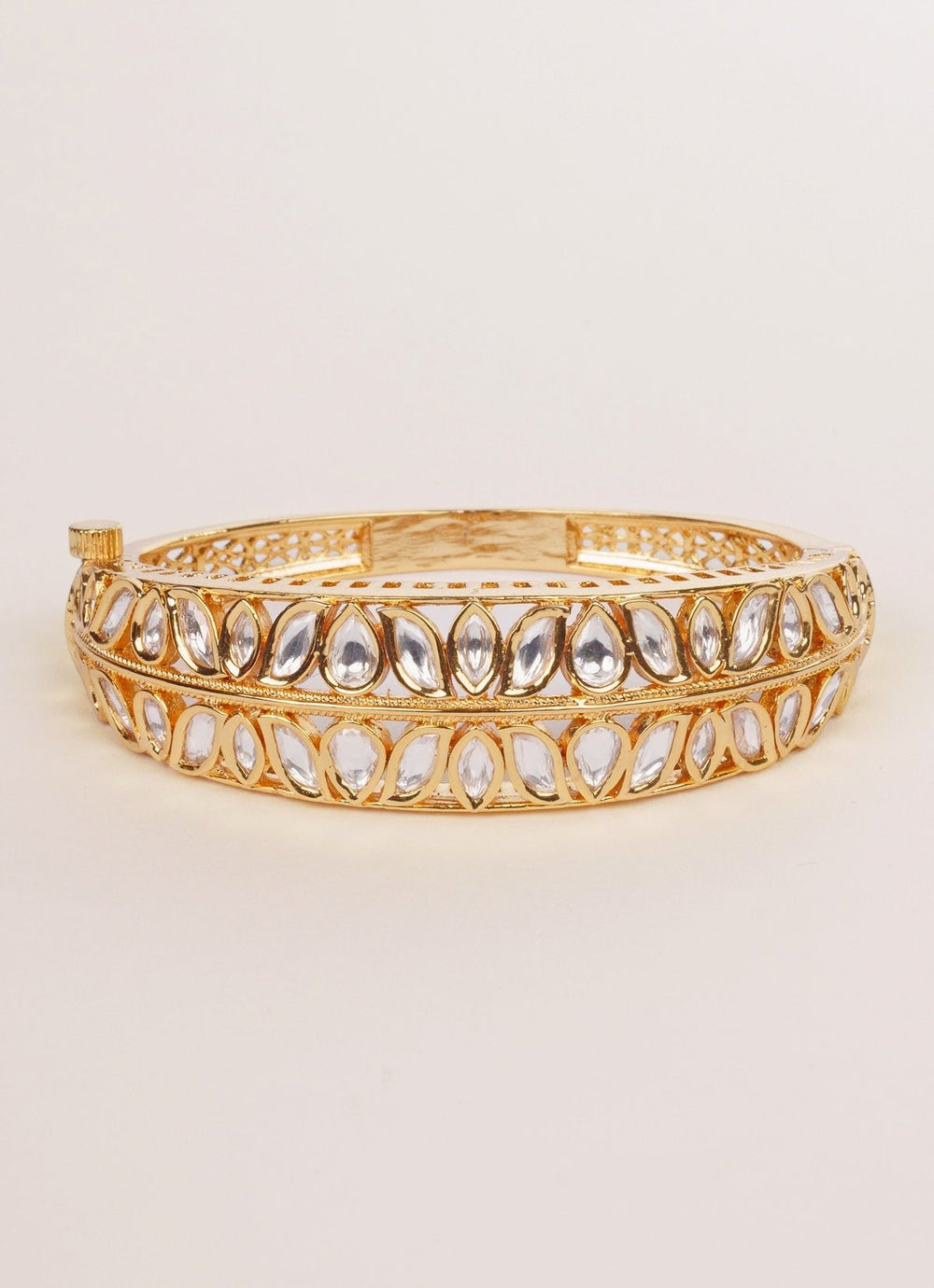 Polki Gold Bracelet Zevar by Geeta - Fabilicious Fashion