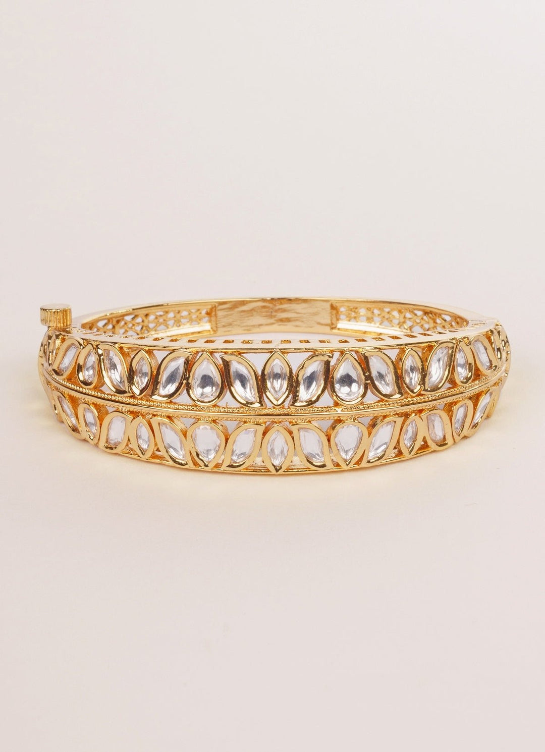 Polki Gold Bracelet Zevar by Geeta - Fabilicious Fashion