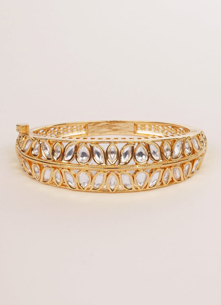 Polki Gold Bracelet Zevar by Geeta - Fabilicious Fashion