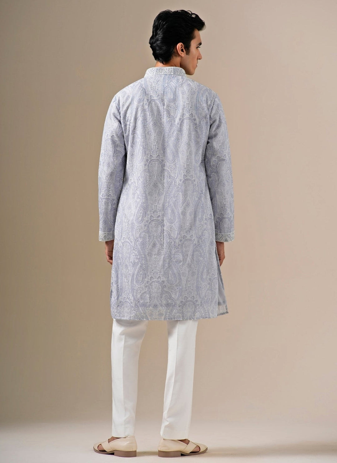 Darzi House Powder Blue Georgette Kurta SetFabilicious Fashion