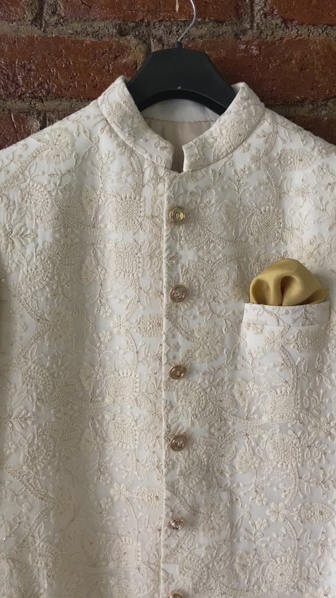 Ivory Embellished Silk Jodhpur Set