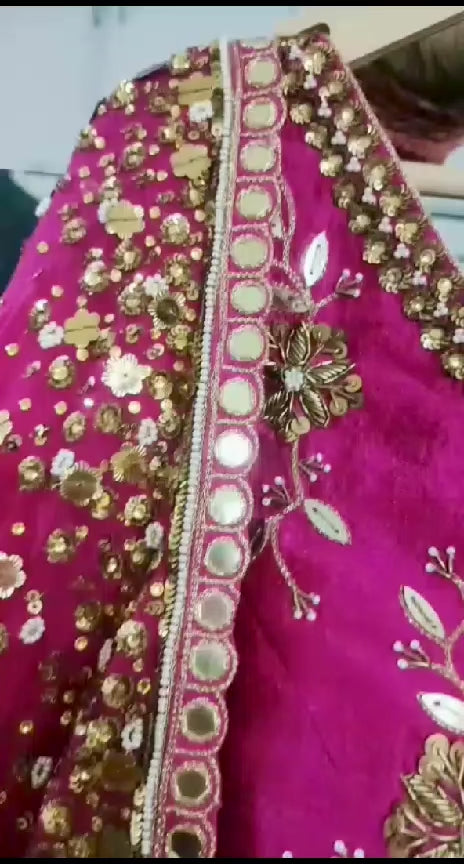 Regal Red Zardosi Embroidered Bridal Lehenga Set
