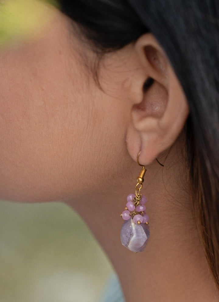 Do Taara Purple Gold EarringsFabilicious Fashion