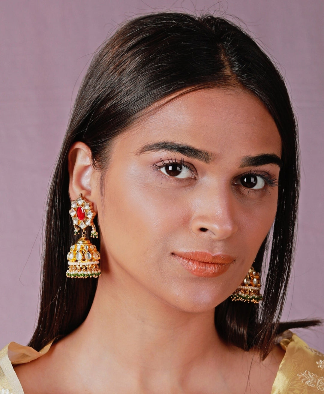 Rajasthani Gold Plated Choker Necklace Set Riana by Shikha Jindal - Fabilicious Fashion