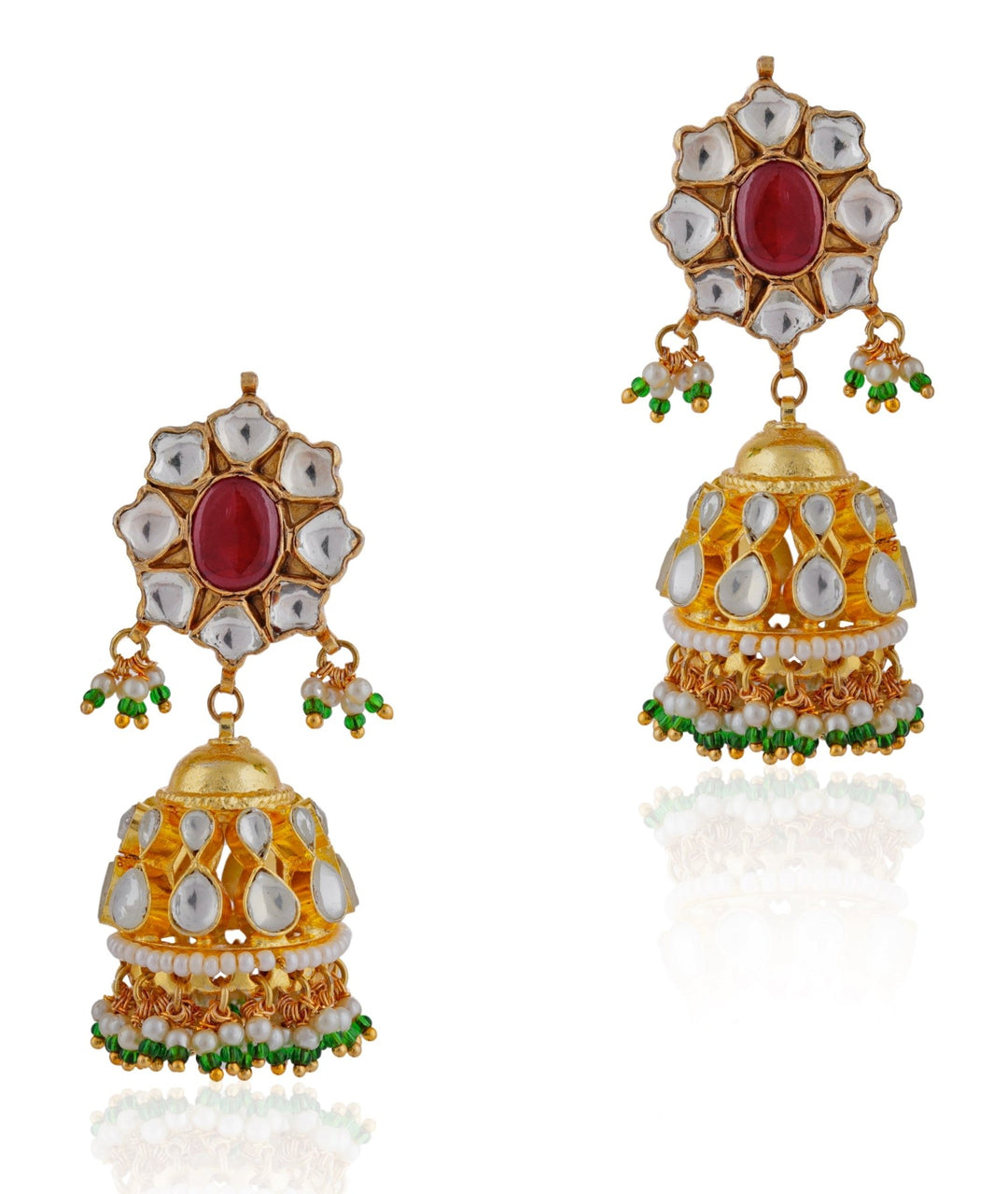 Rajasthani Gold Plated Choker Necklace Set Riana by Shikha Jindal - Fabilicious Fashion