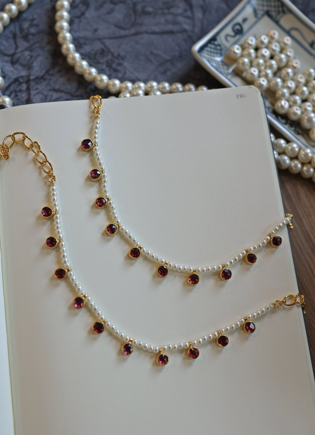 Do Taara Red AnkletsFabilicious Fashion