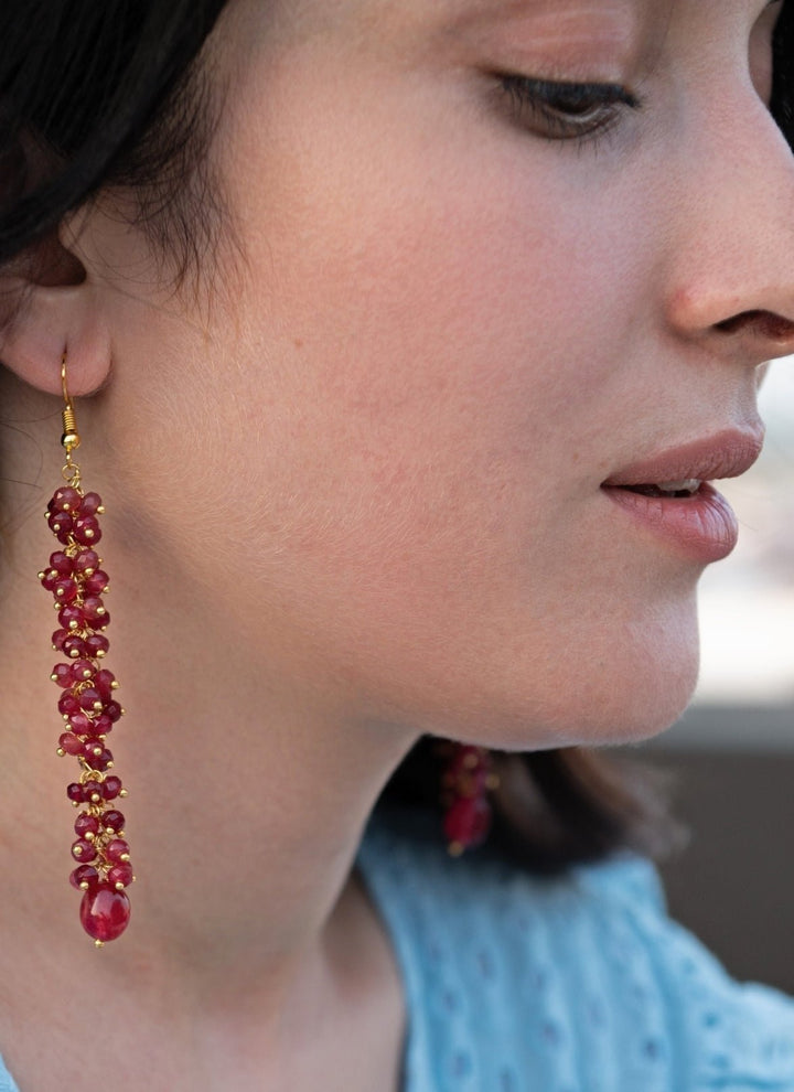 Do Taara Red EarringsFabilicious Fashion