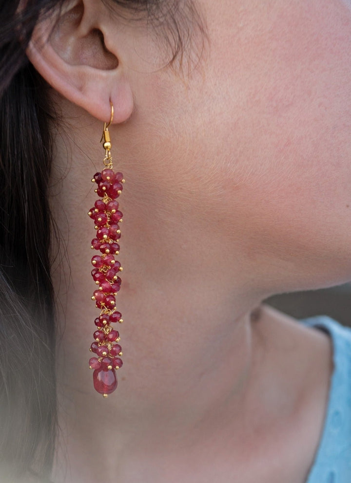 Do Taara Red EarringsFabilicious Fashion