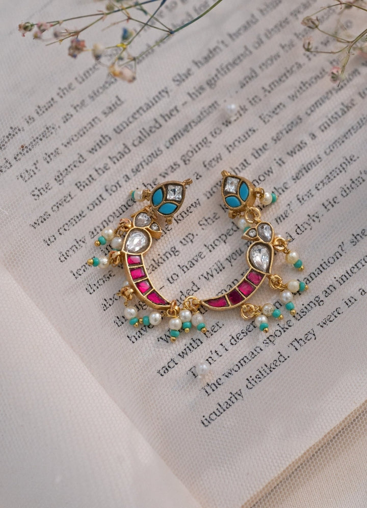 Do Taara Red Kundan EarringsFabilicious Fashion