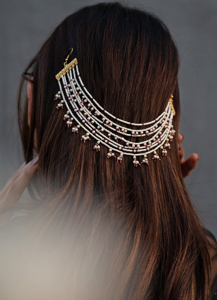 Do Taara Red Onyx Pearls Braid PinFabilicious Fashion