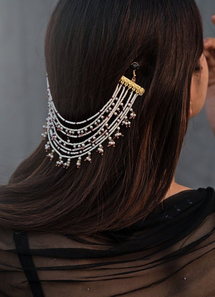 Do Taara Red Onyx Pearls Braid PinFabilicious Fashion
