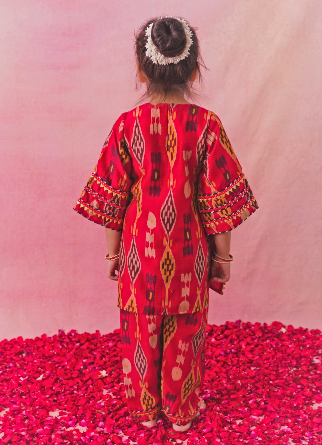 Chotibuti Red Printed Chanderi Co - Ord SetFabilicious Fashion