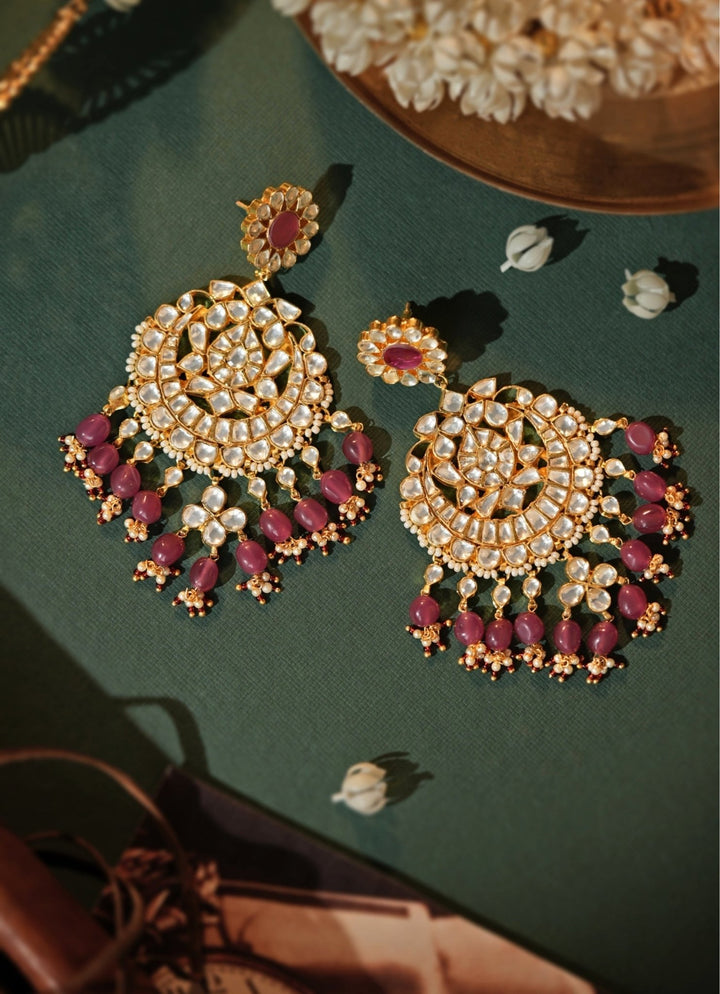 Rose Pink Matte Gold Choker Set Riana Jewellery - Fabilicious Fashion
