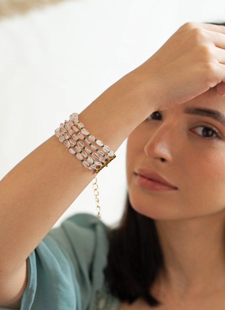 Do Taara Rose Pink Quartz BraceletFabilicious Fashion
