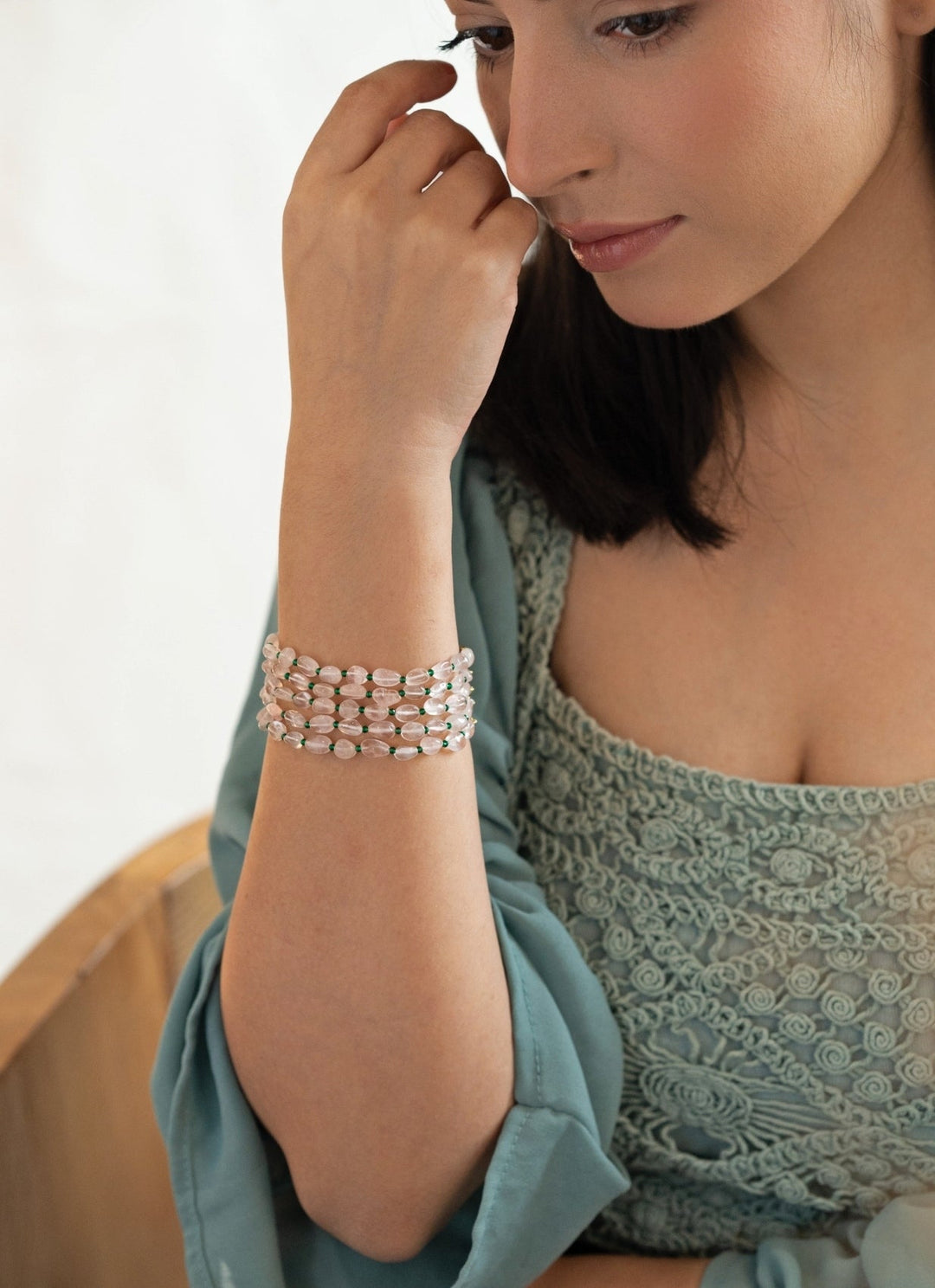 Do Taara Rose Pink Quartz BraceletFabilicious Fashion
