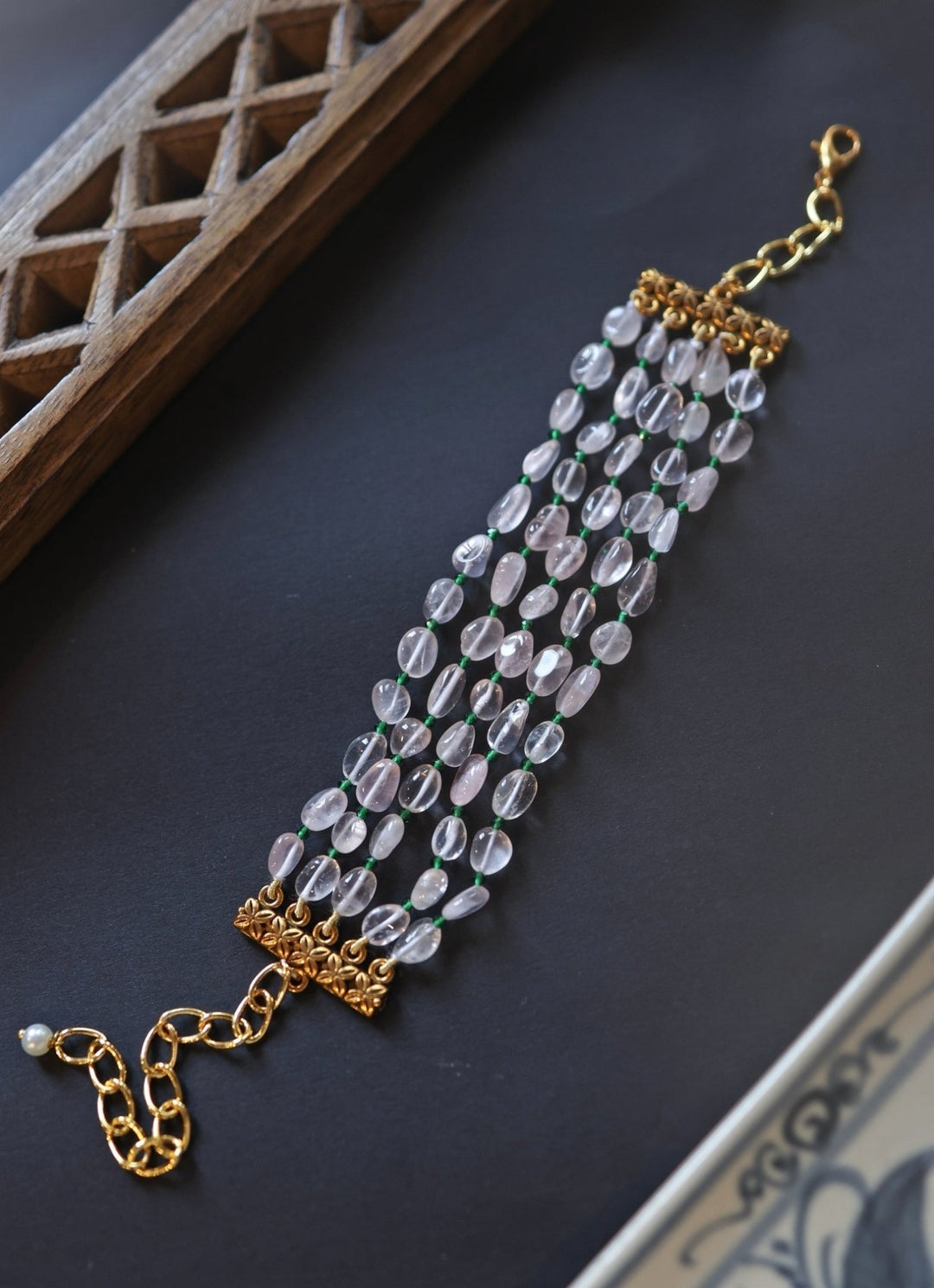 Do Taara Rose Pink Quartz BraceletFabilicious Fashion