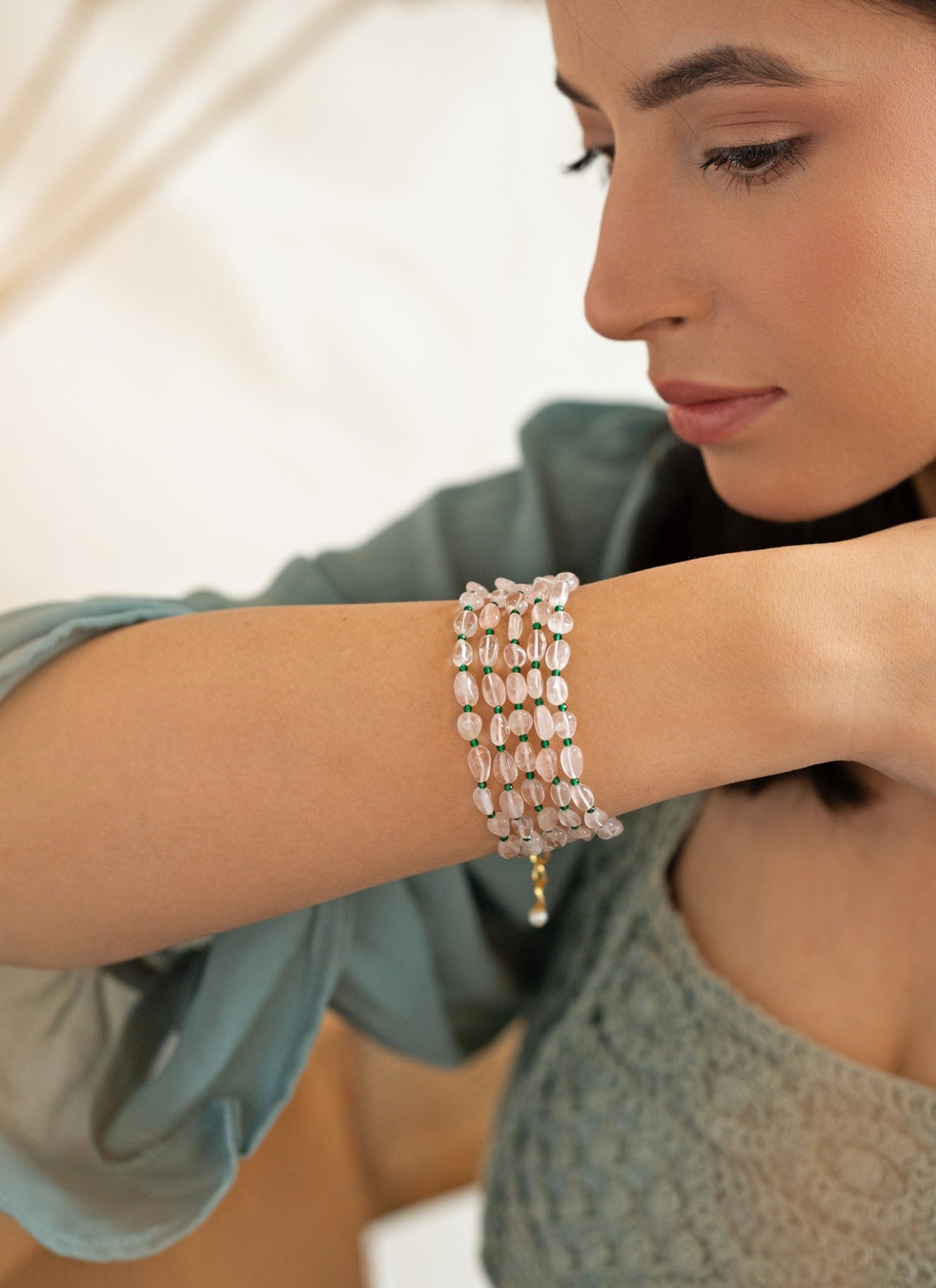Do Taara Rose Pink Quartz BraceletFabilicious Fashion