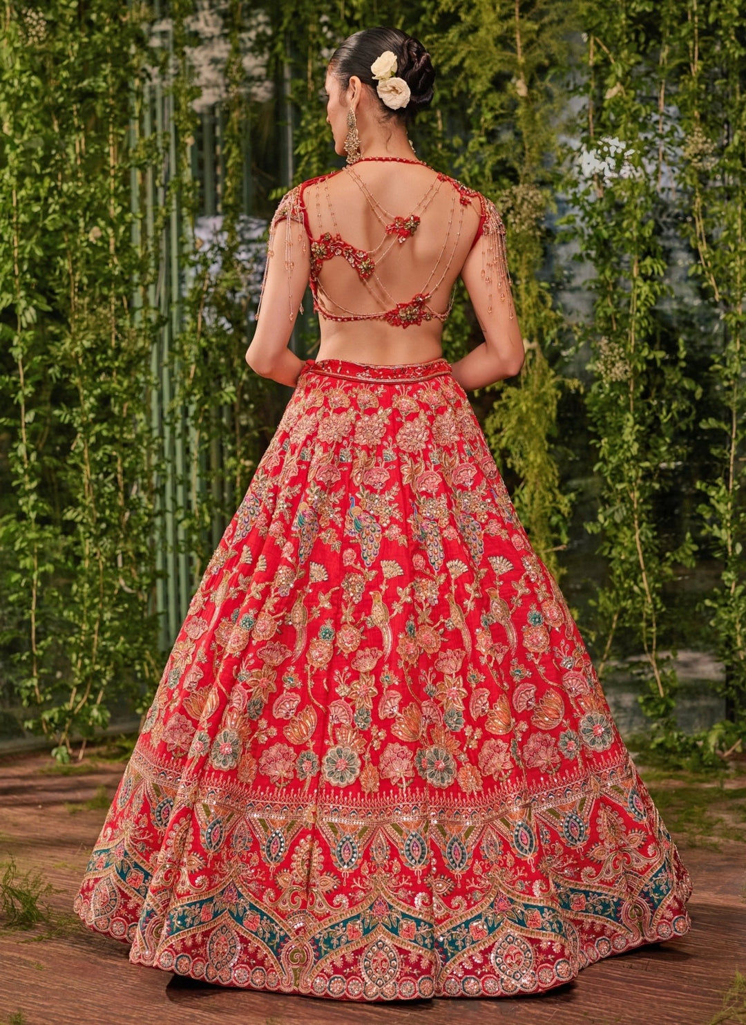 Jigar and Nikita Royal Red Silk Bridal Lehenga SetFabilicious Fashion