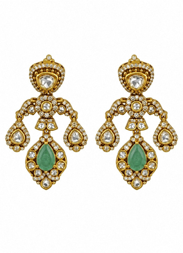 Vivinia By Vidhi Mehra Ruby And Emerald Moissanite Choker SetFabilicious Fashion
