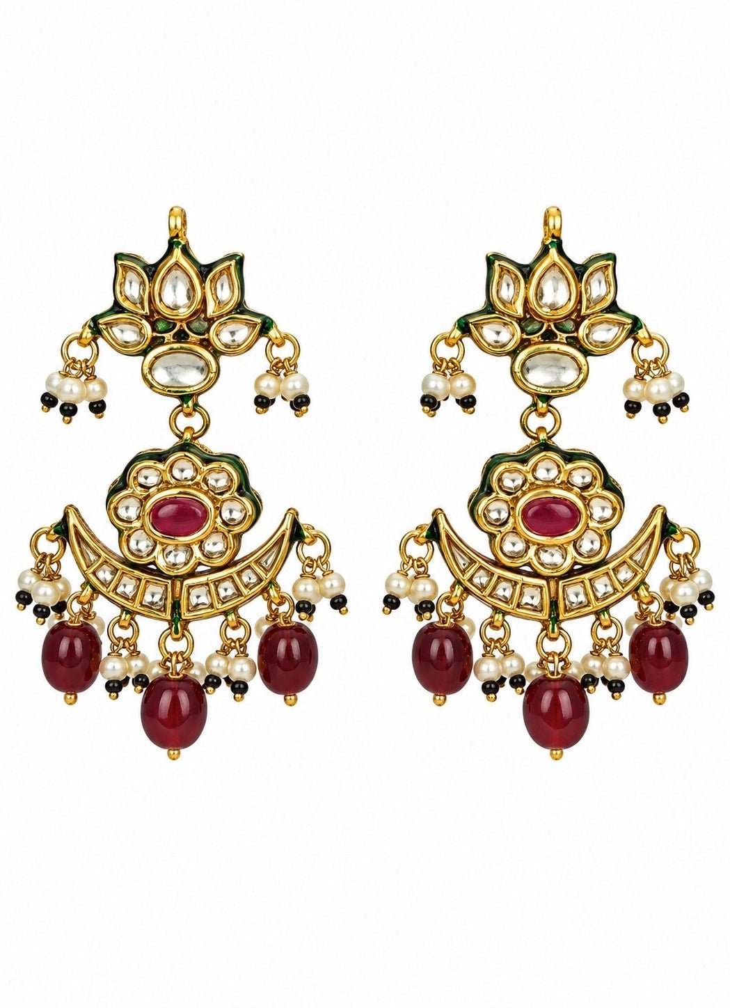 Vivinia By Vidhi Mehra Ruby Beaded Kundan Choker SetFabilicious Fashion