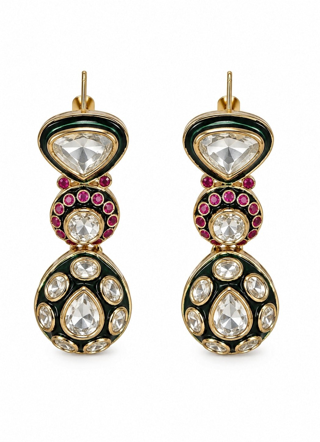 Vivinia By Vidhi Mehra Ruby Moissanite Polki Choker SetFabilicious Fashion