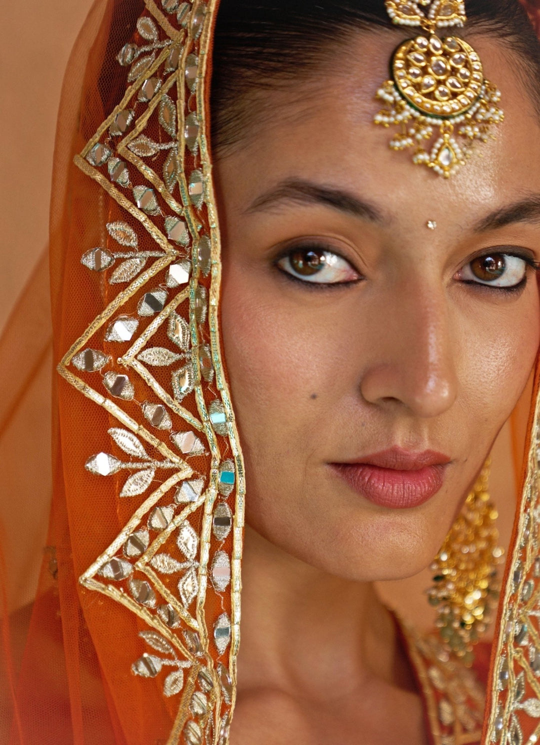 Angad Singh Rust Orange Organza Lehenga SetFabilicious Fashion
