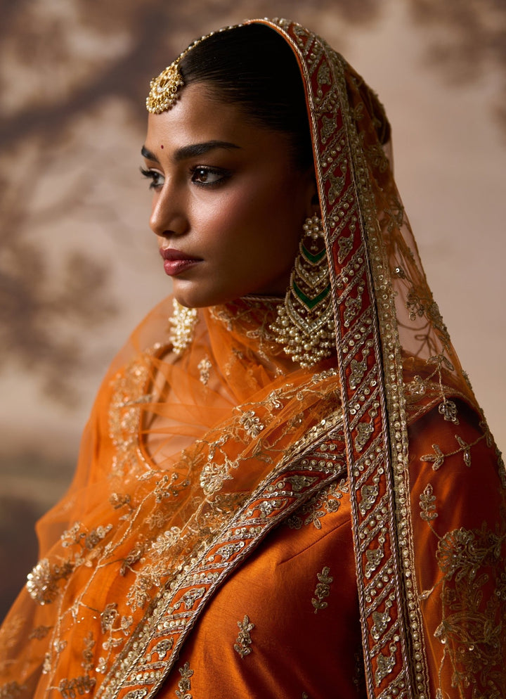 Angad Singh Rust Orange Raw Silk Kurta Sharara SetFabilicious Fashion
