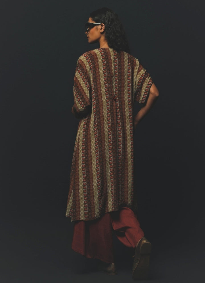 Rust Red Crepe Co - Ord Set Basil Leaf - Fabilicious Fashion