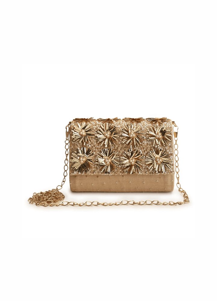 Rust Sparkle Clutch The Purple Sack - Fabilicious Fashion