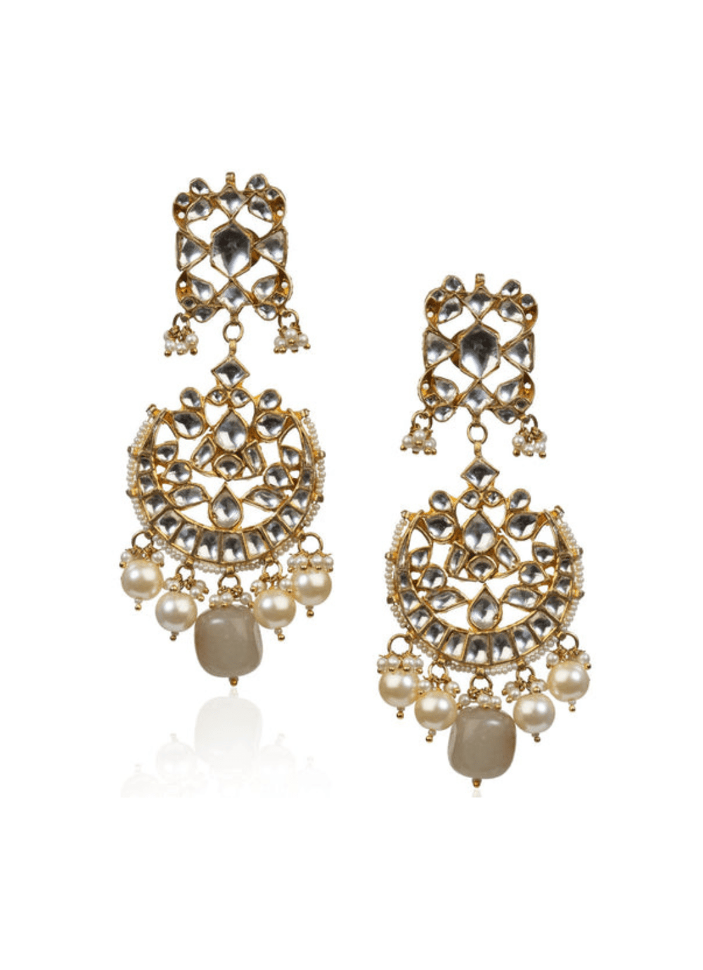 Sage Green And Pearl Neclace Kalyani Indian Jewelry - Fabilicious Fashion