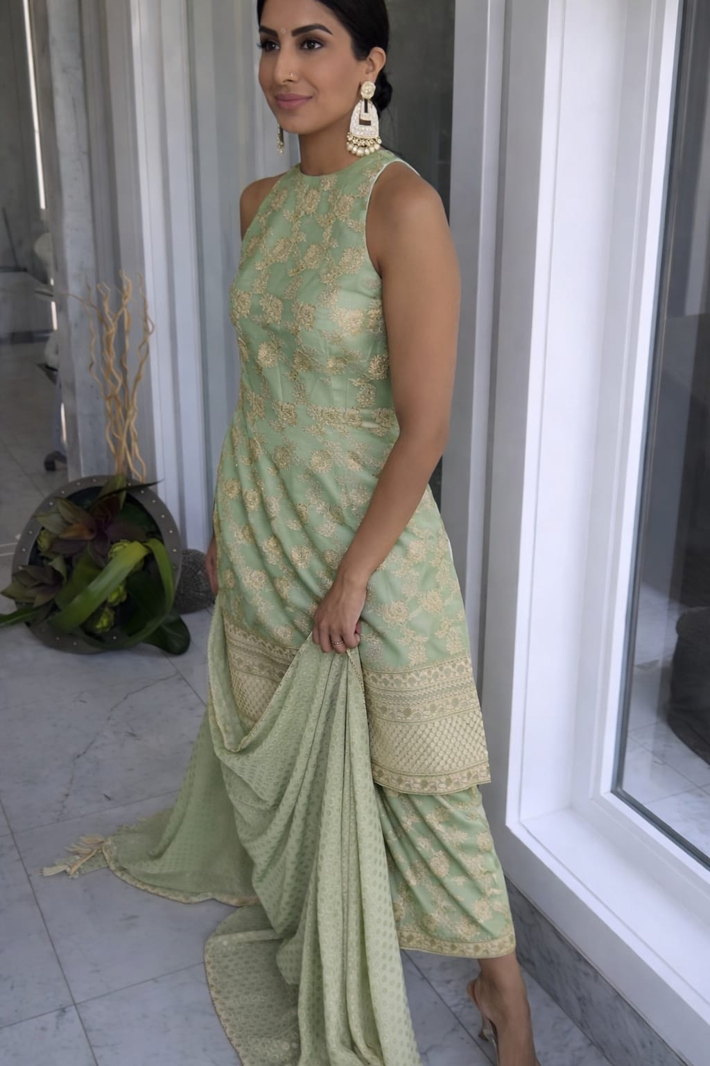 Sage Green Kurta Set Fabilicious Fashion - Fabilicious Fashion