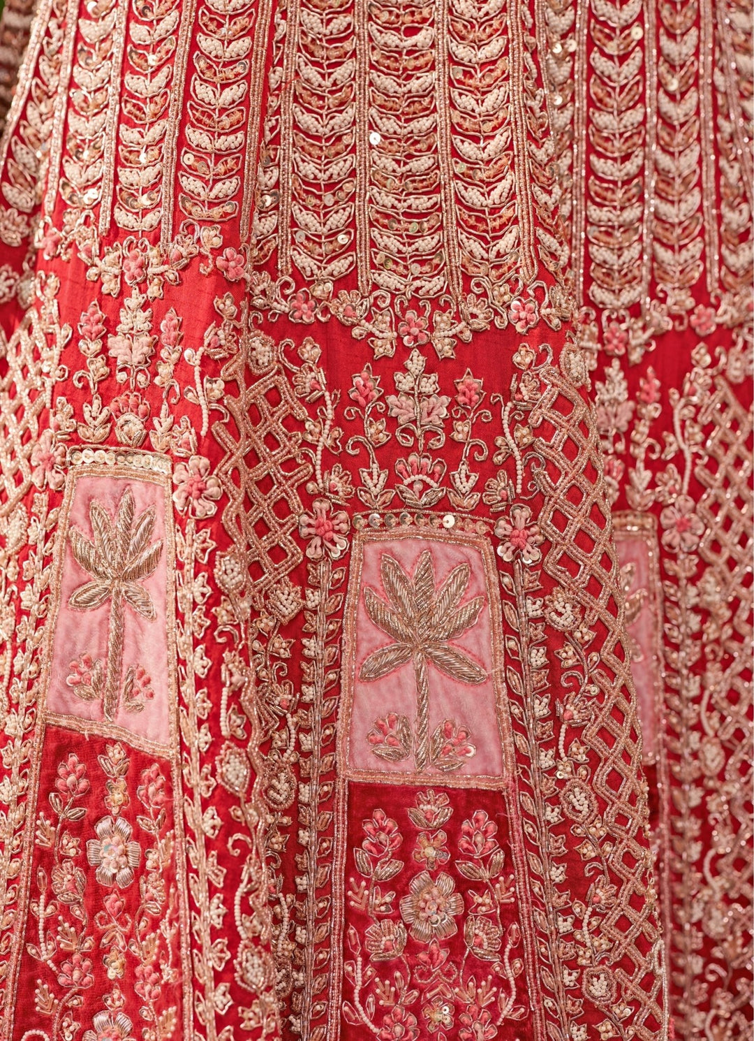 Jigar and Nikita Scarlet Red Silk Bridal Lehenga SetFabilicious Fashion