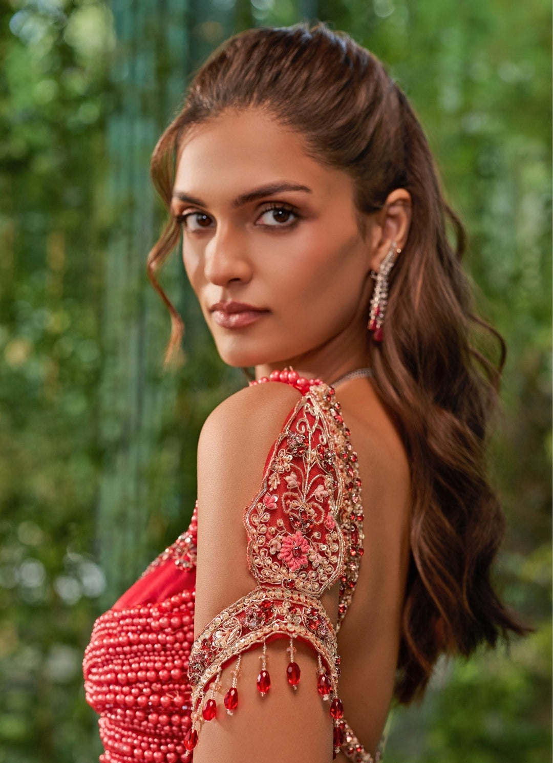 Jigar and Nikita Scarlet Red Silk Bridal Lehenga SetFabilicious Fashion
