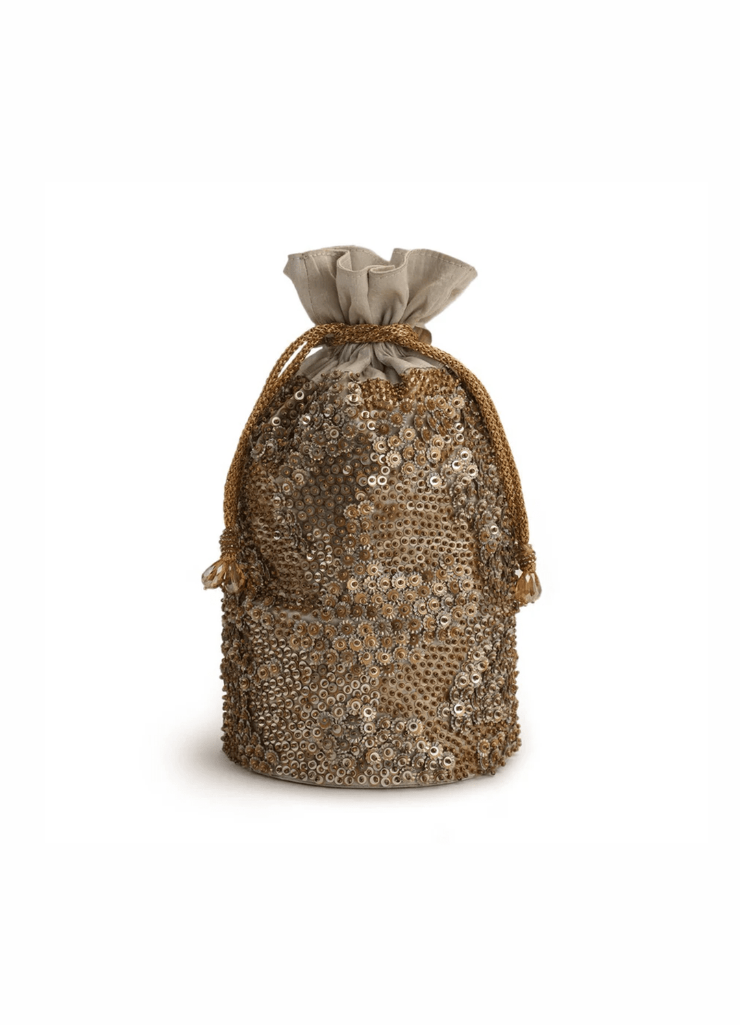 Sequinned Potli The Purple Sack - Fabilicious Fashion